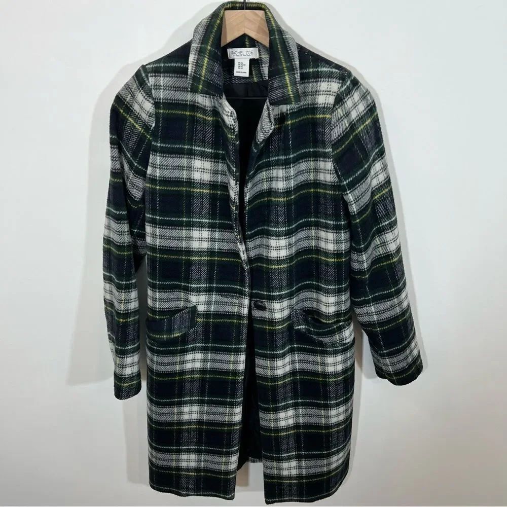 Rachel Zoe Plaid Coat | Size XS